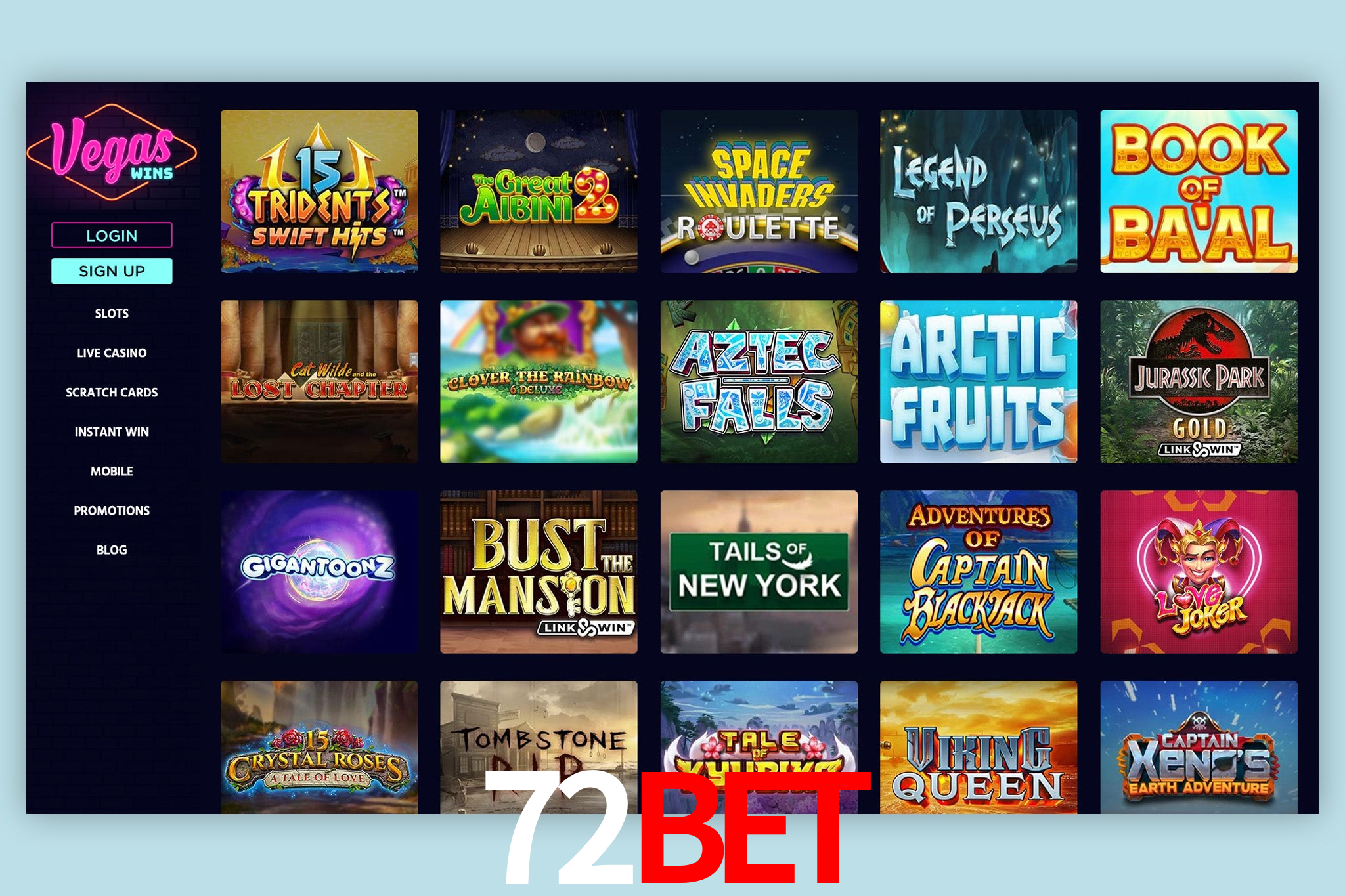 Account Benefits 72bet